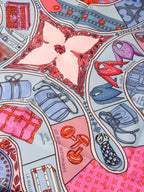 Louis Vuitton Jeu De Louis Multicolour Silk Scarf.