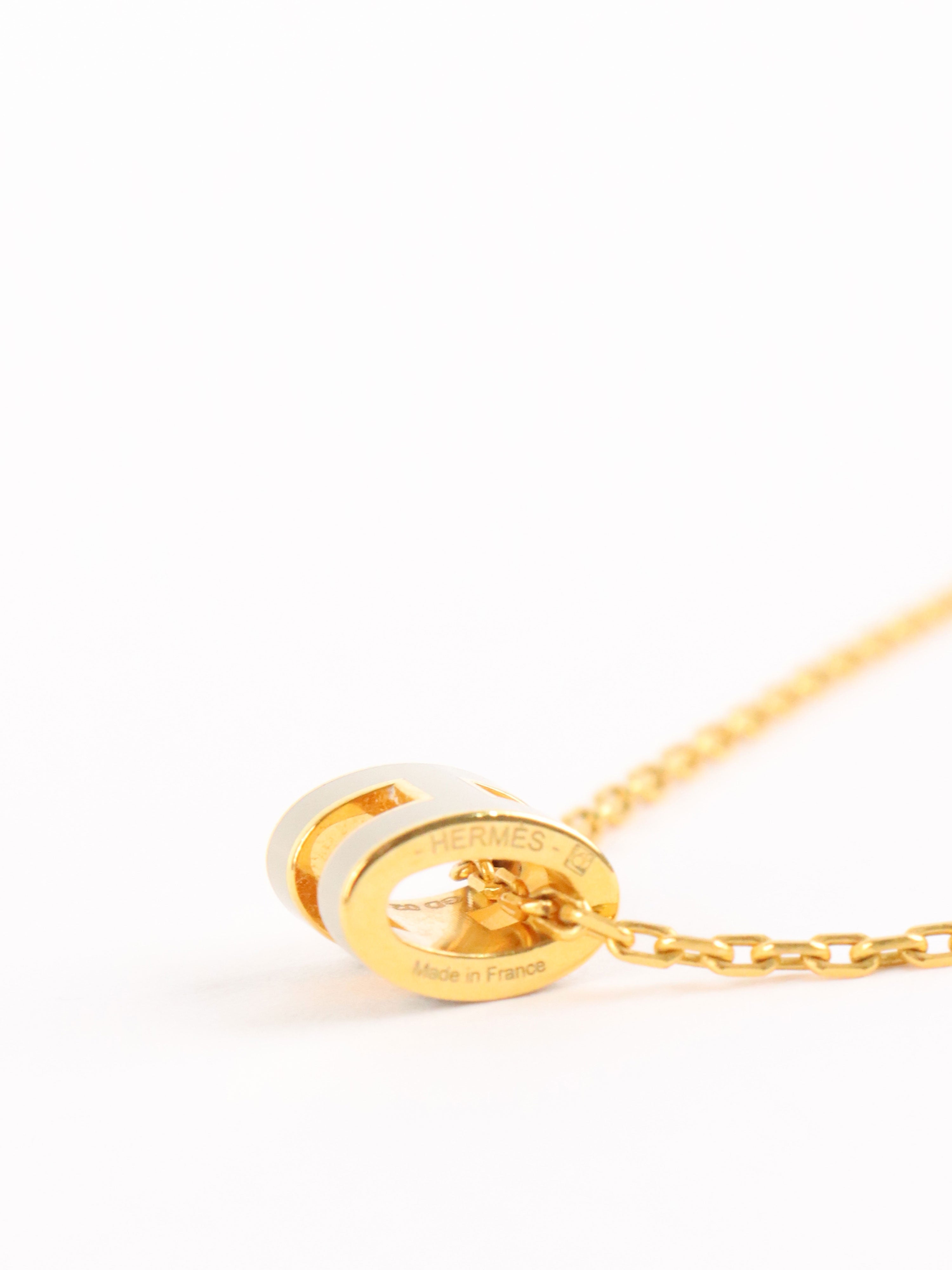 Hermes Marron Glace Mini Pop H Pendant.