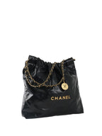 Chanel 22 Medium Black Bag.