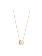 Bvlgari Rose Gold Diamonds White Ceramic B.Zero1 Necklace
