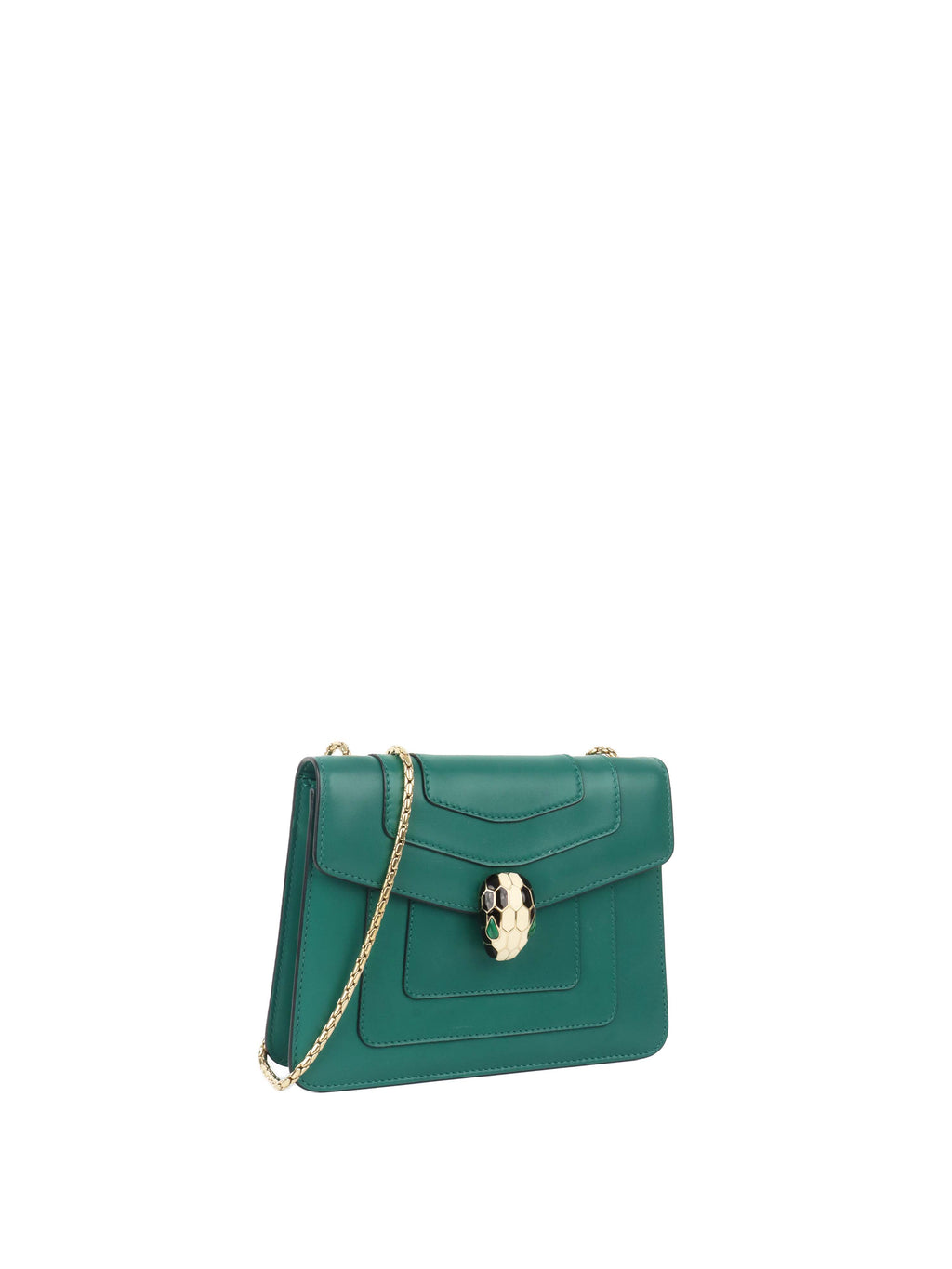 Bvlgari Serpenti Green Forever Chain Bag.