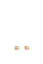 Gucci Yellow Gold and Diamonds Interlocking GG Studs Earring