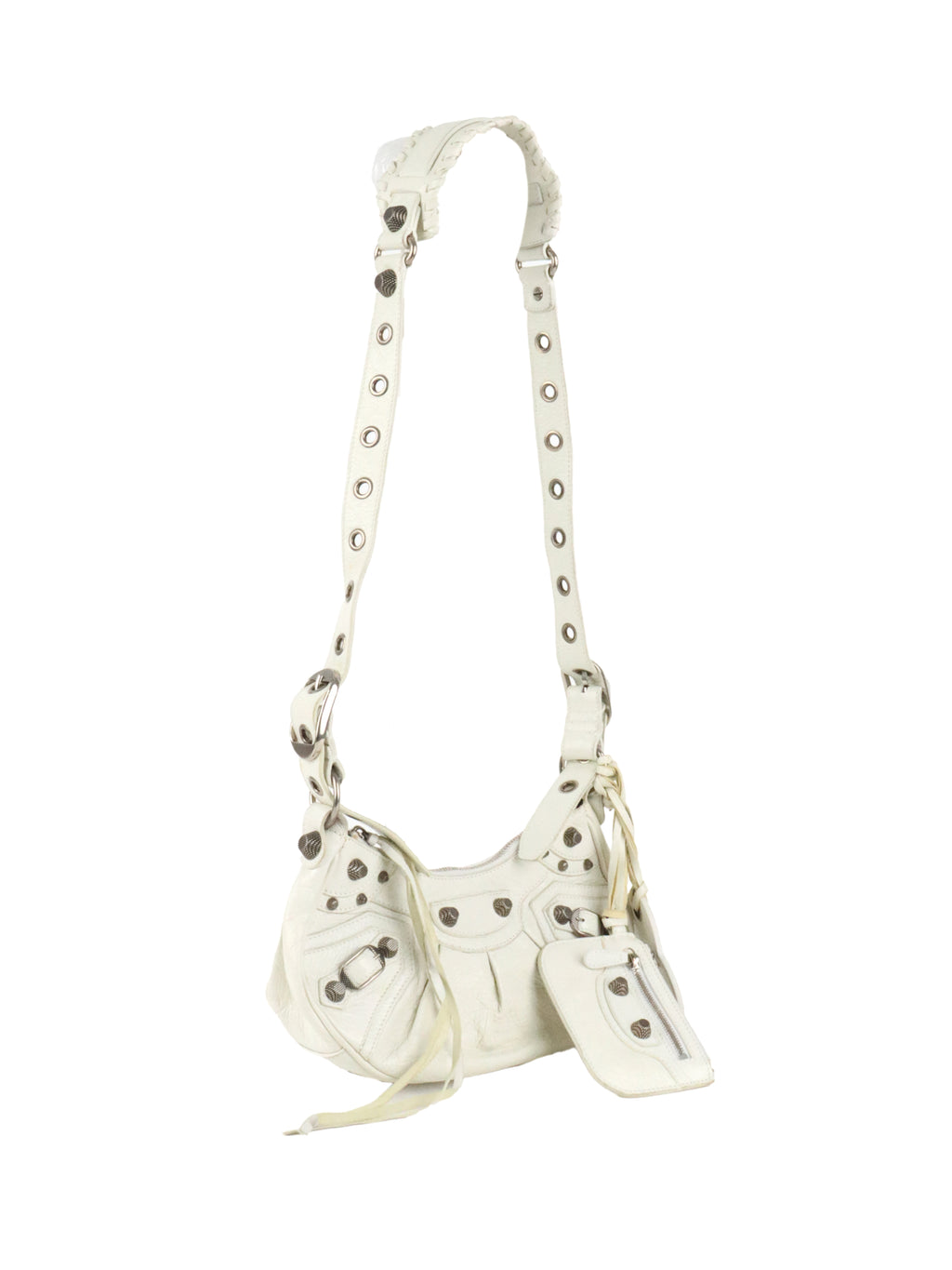 Balenciaga White Le Cagole XS Bag