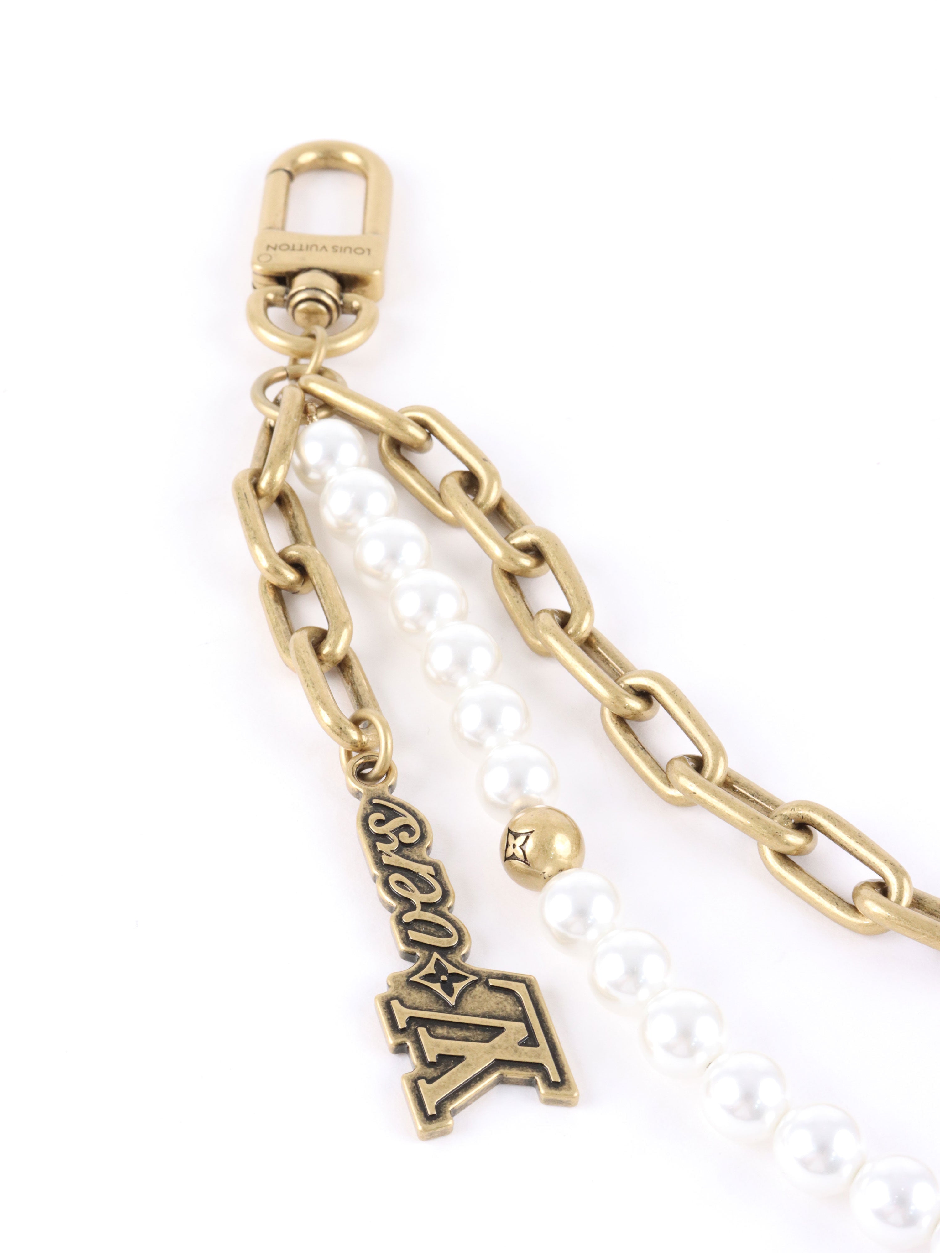 Louis Vuitton Chain Belt Pearl Bag Charm.