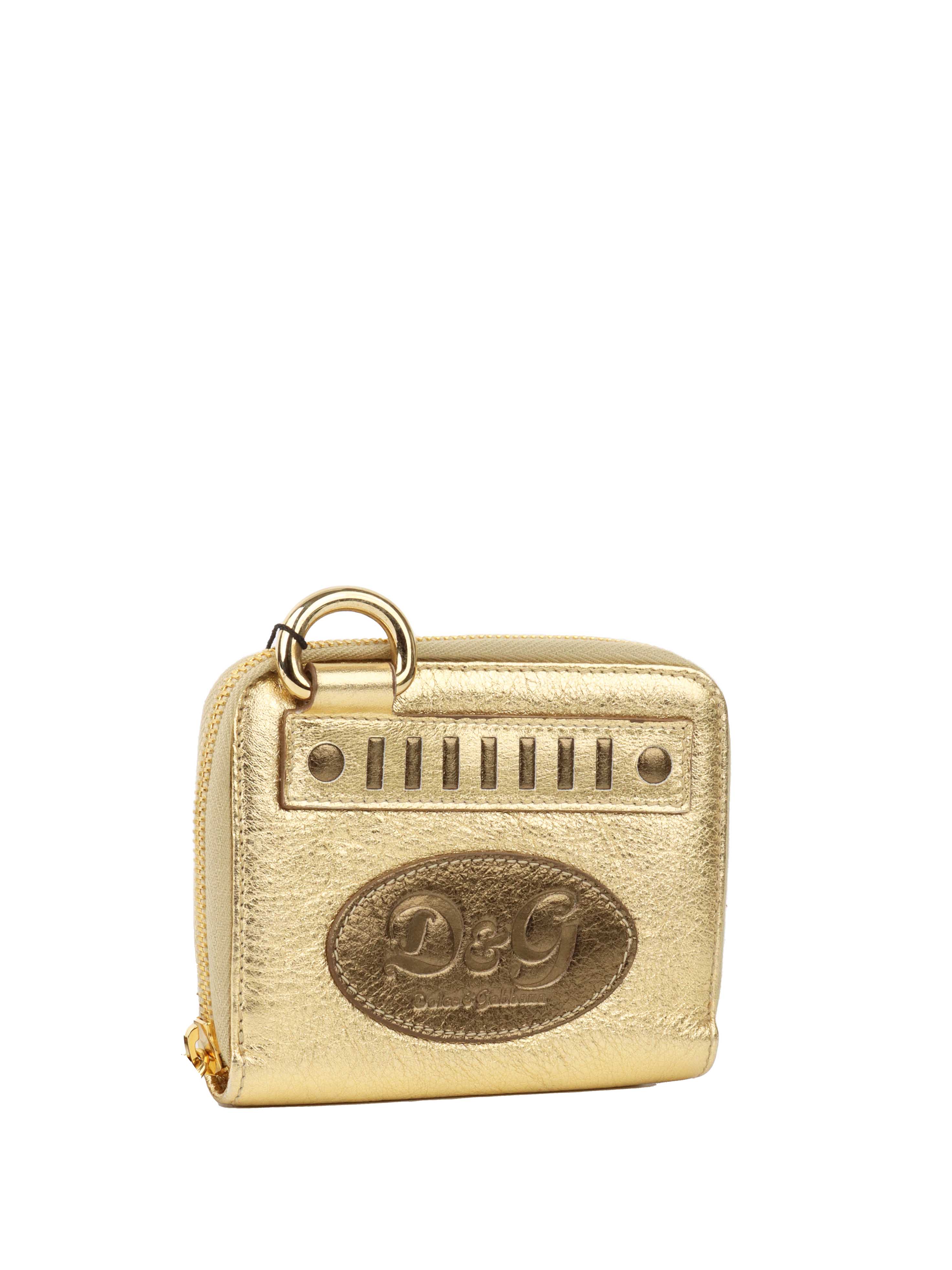 Dolce & Gabbana Gold Wallet on Chain.