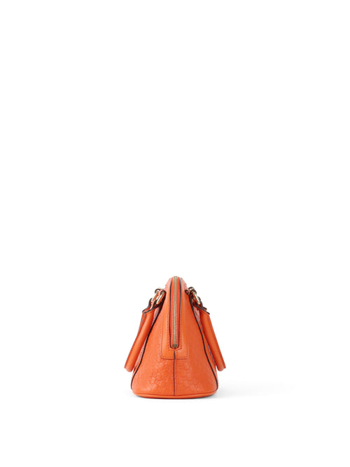 Gucci Orange Mini Microguccissima Dome Satchel Bag