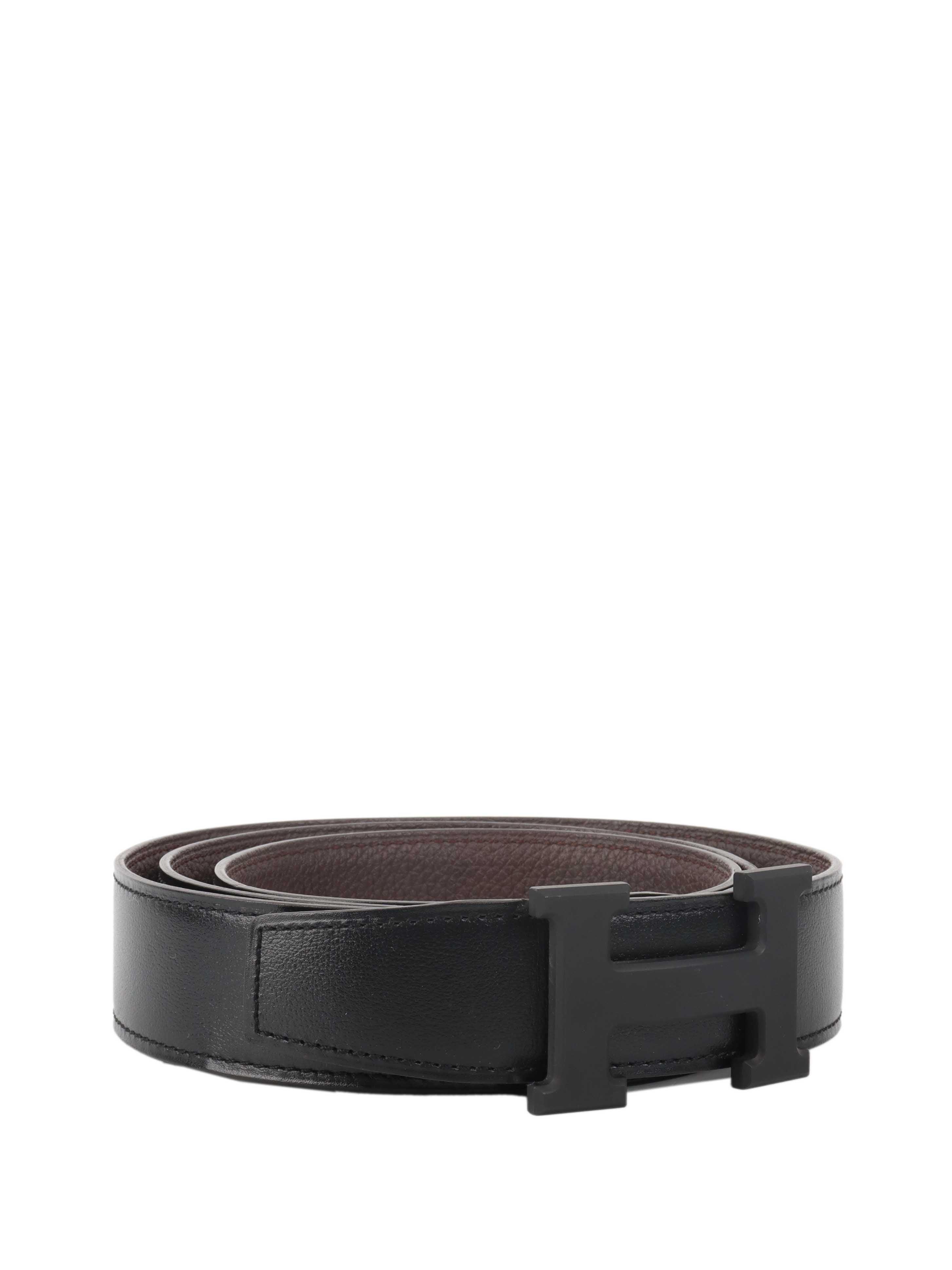 Hermes All Black Matte H Belt. – Votre Luxe