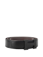 Hermes All Black Matte H Belt.