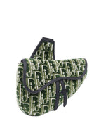 Dior Green Wool Saddle Bag.