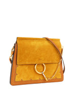 Chloe Medium Suede Mustard Faye Bag.