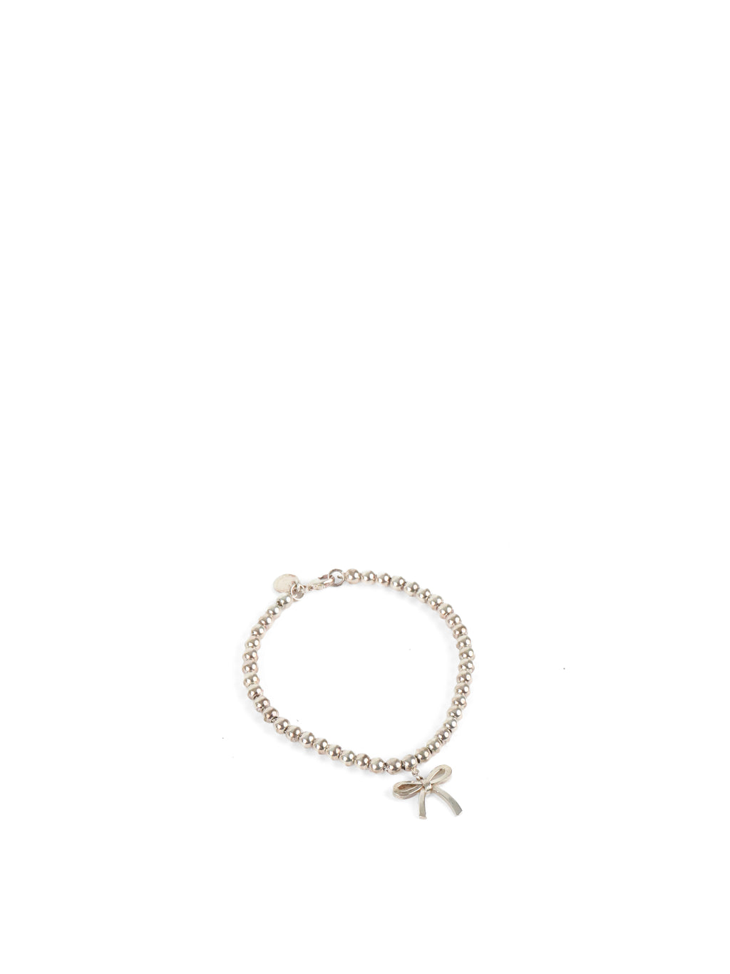 Tiffany & Co Bow Charm Bead Bracelet