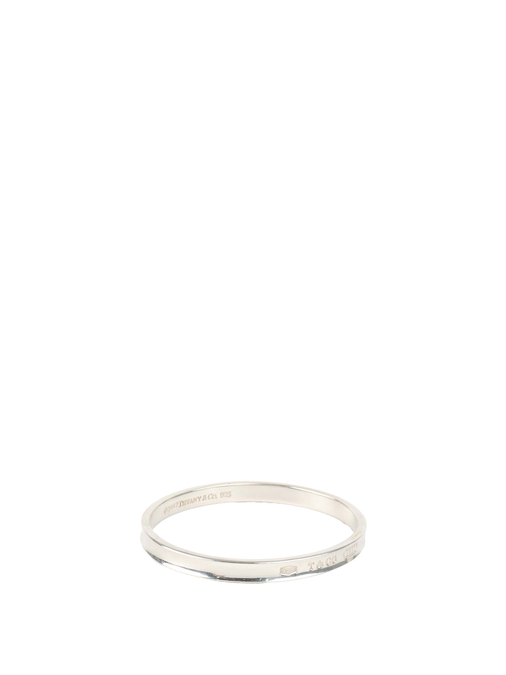 Tiffany and Co 1837 Narrow Oval Bangle.