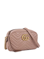 Gucci Small Beige Marmont Shoulder Bag.