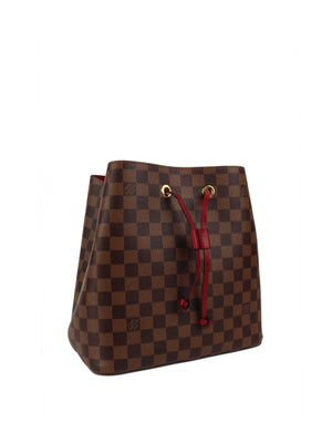 Louis Vuitton Top Handle Tote Bag With Strap Damier Ebene/Red GHW