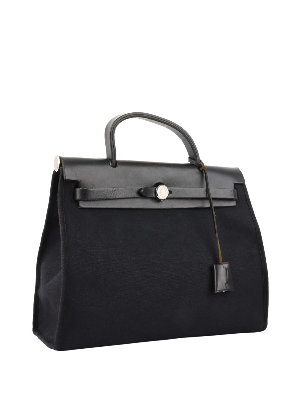 Hermes Vintage Black Herbag Stamp H 2004.