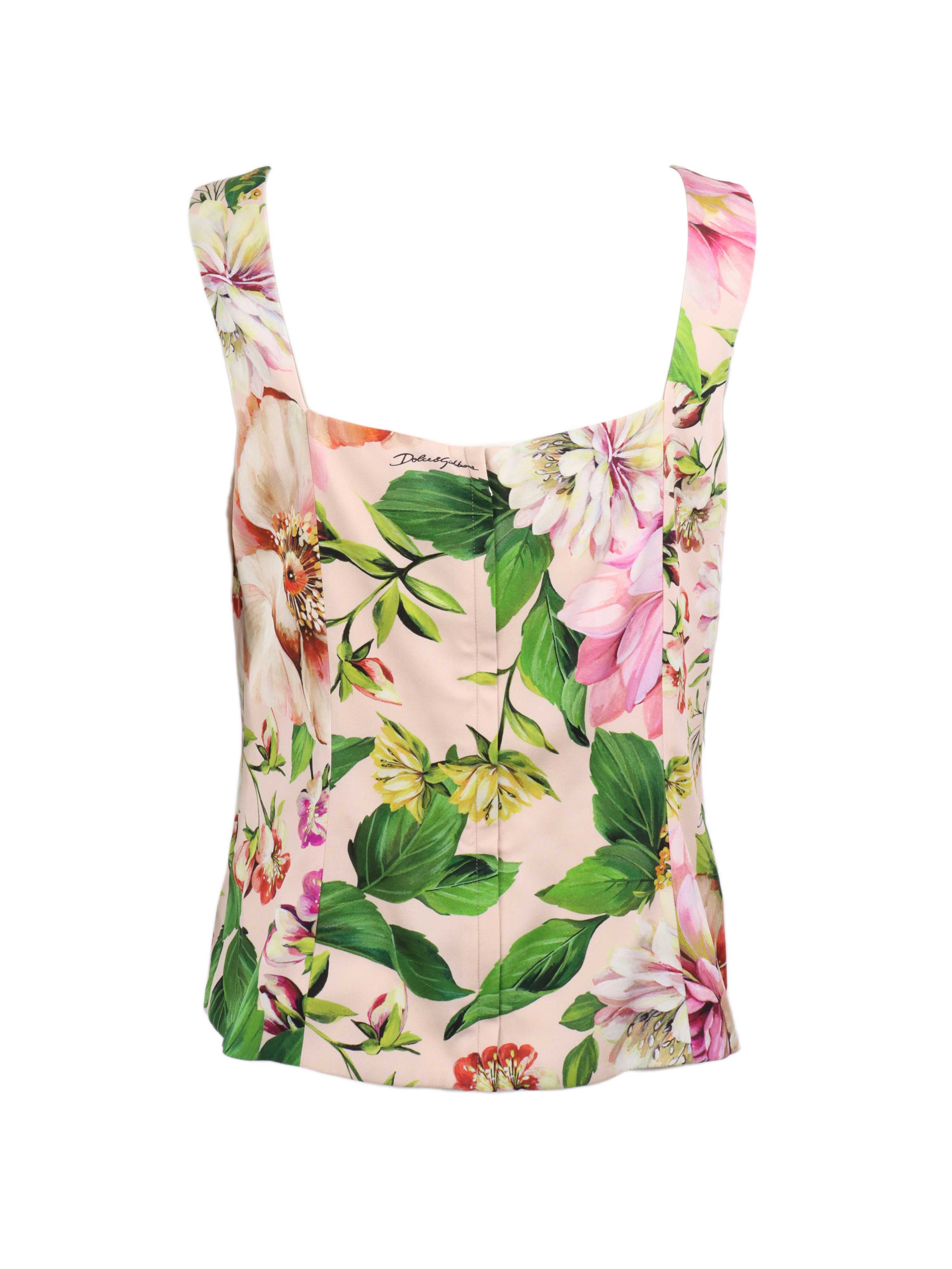 Dolce & Gabbana Floral Bustier.