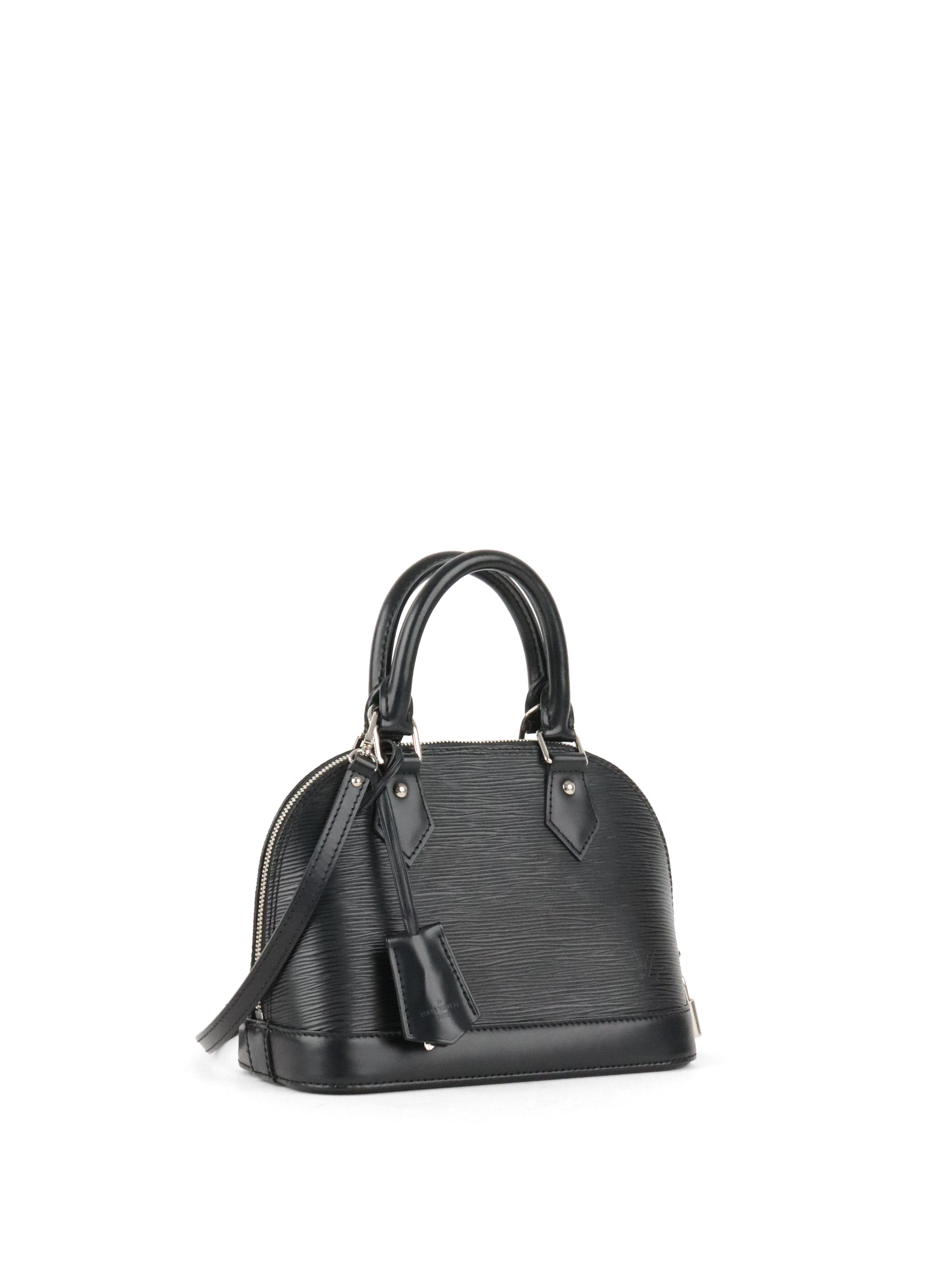 Louis Vuitton Black Epi Alma BB SHW
