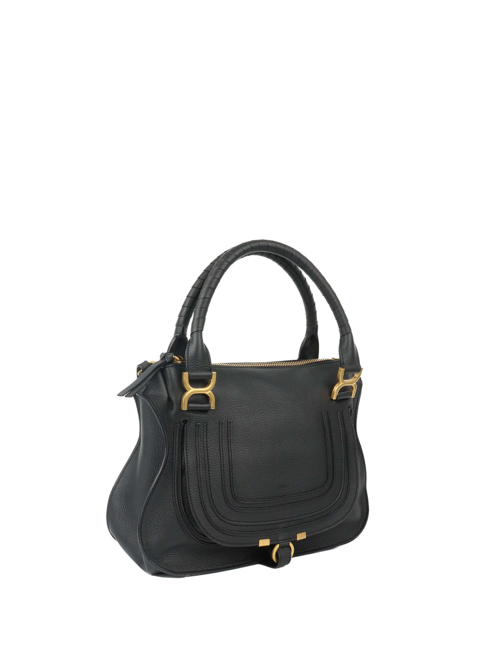 Chloe Black Marcie Medium Shoulder Bag.