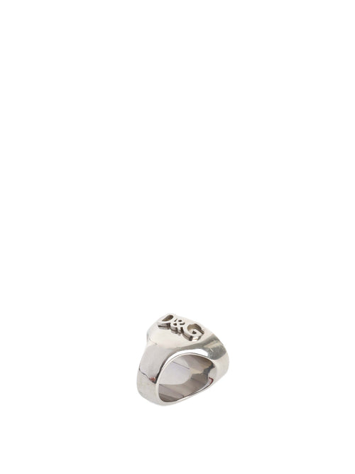 Dolce & Gabbana Vintage Yellow Stone with Crystal Ring.