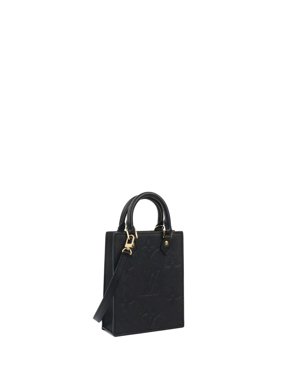Louis Vuitton Black Mini Sac Plat.