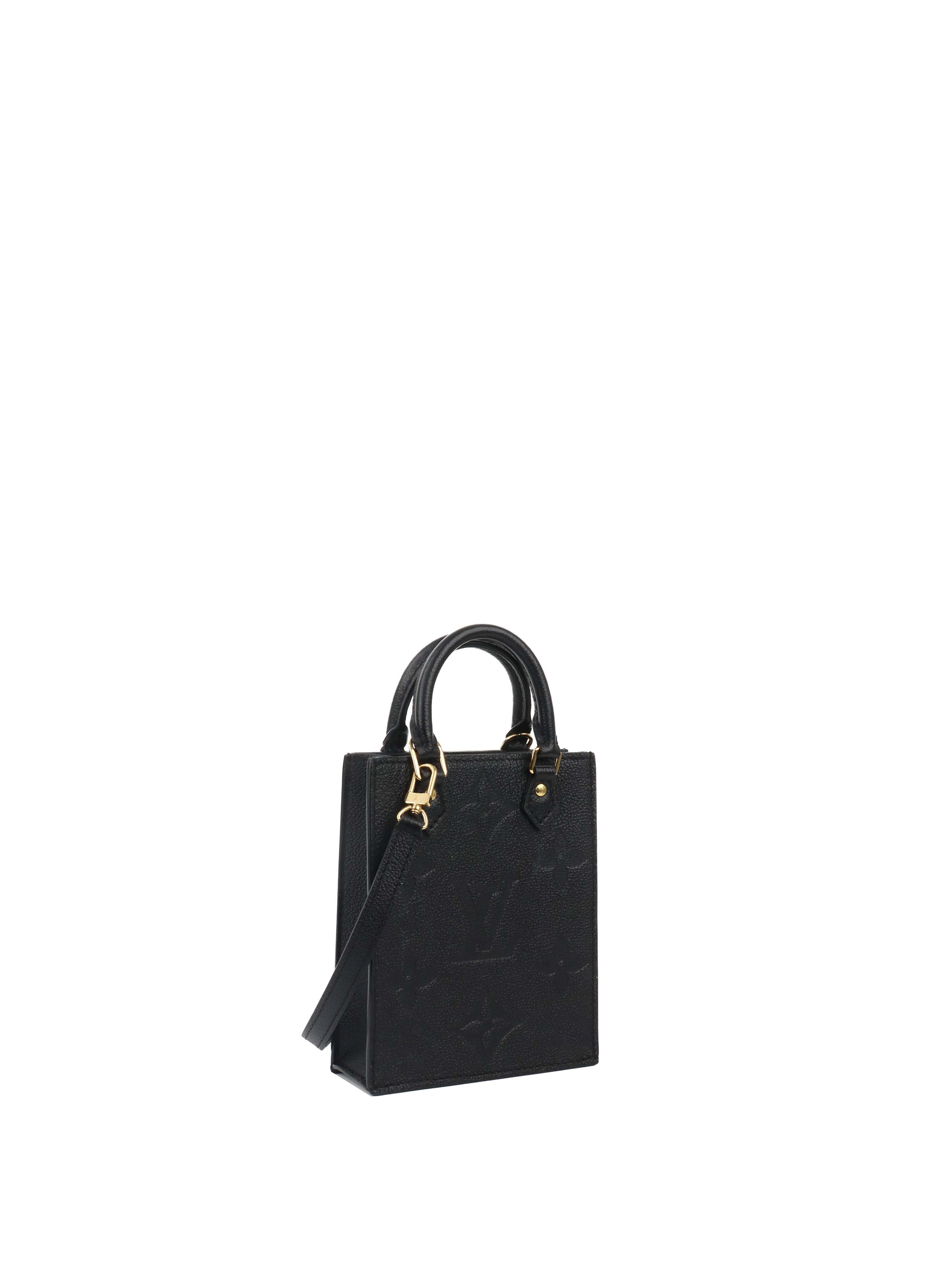 Louis Vuitton Black Mini Sac Plat.