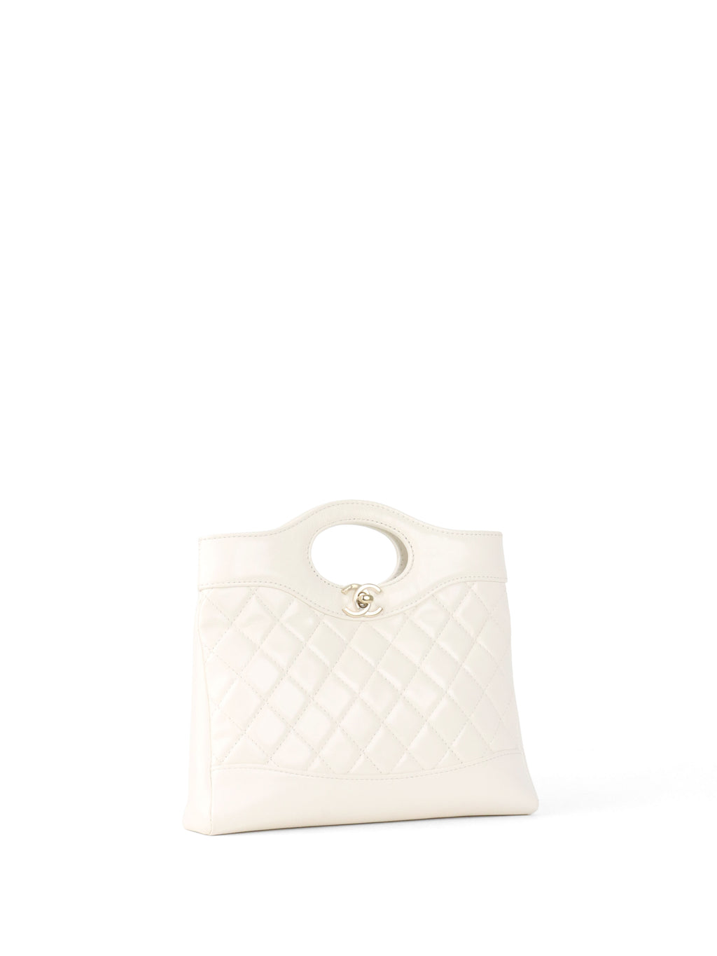 Chanel Small White 31 Shopping Bag