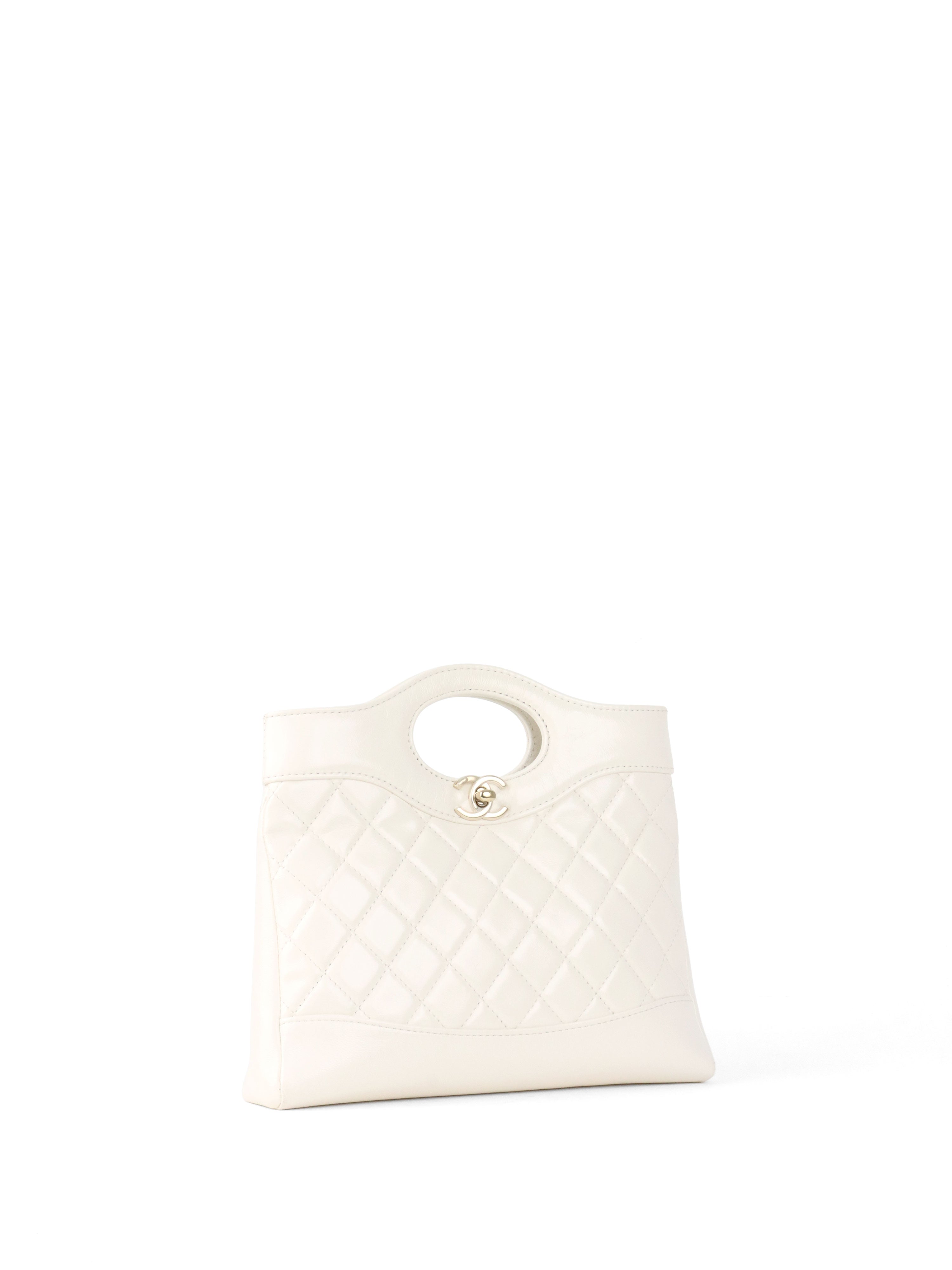 Chanel Small White 31 Shopping Bag