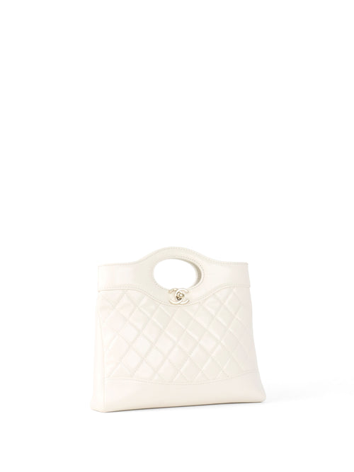Chanel Small White 31 Shopping Bag