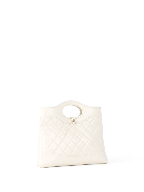 Chanel Small White 31 Shopping Bag