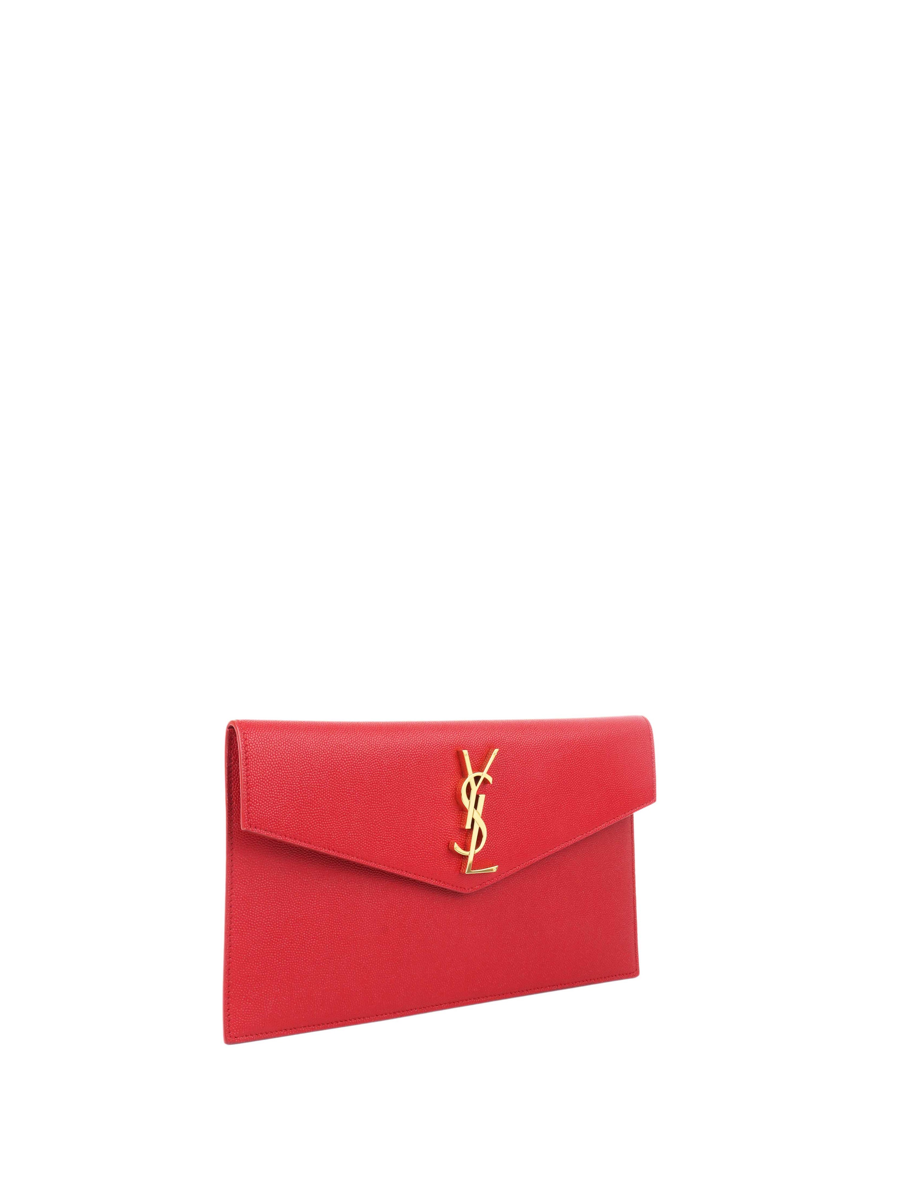 Saint Laurent Red Uptown Pouch.