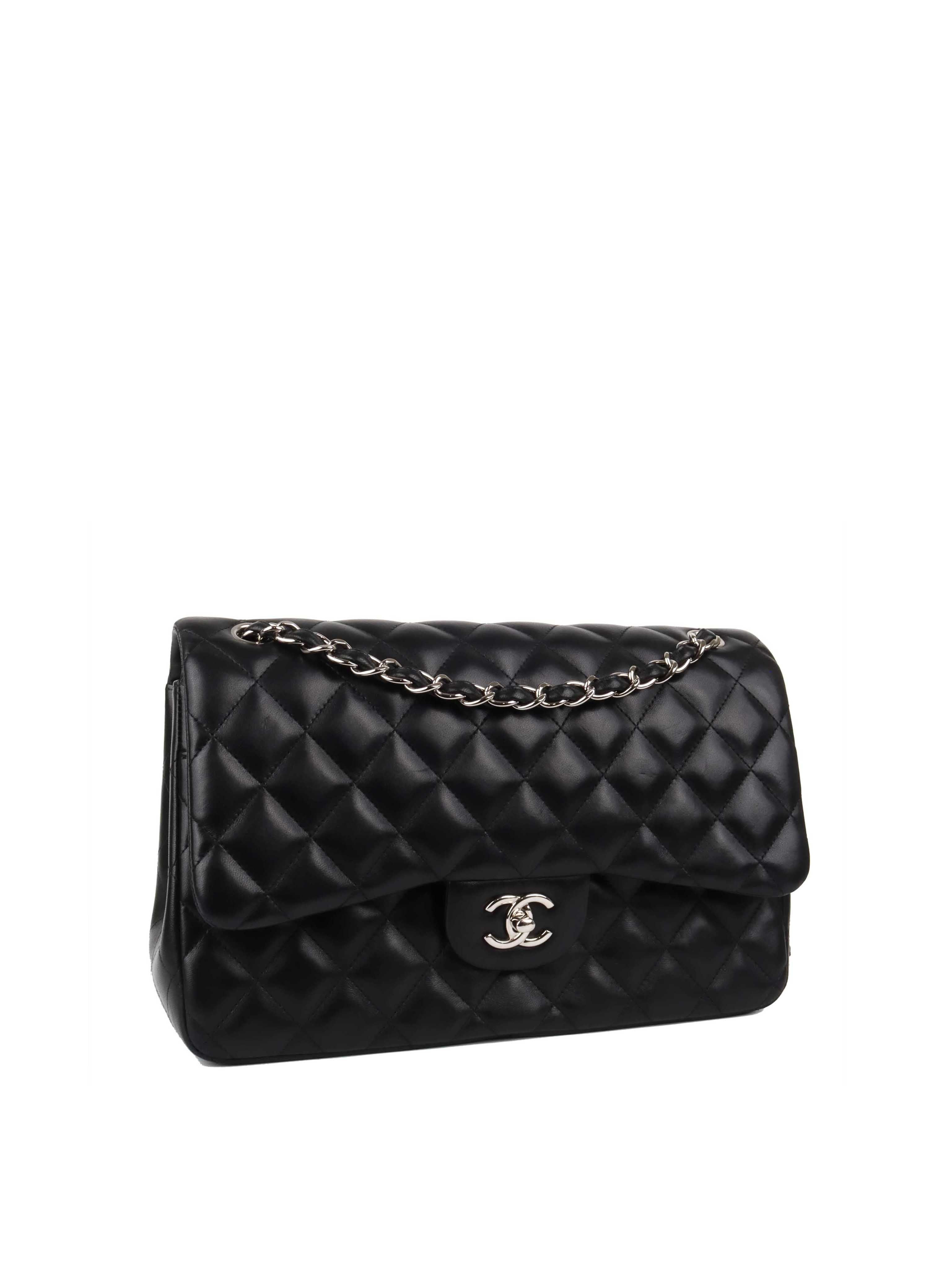 Chanel jumbo black lambskin Clearance