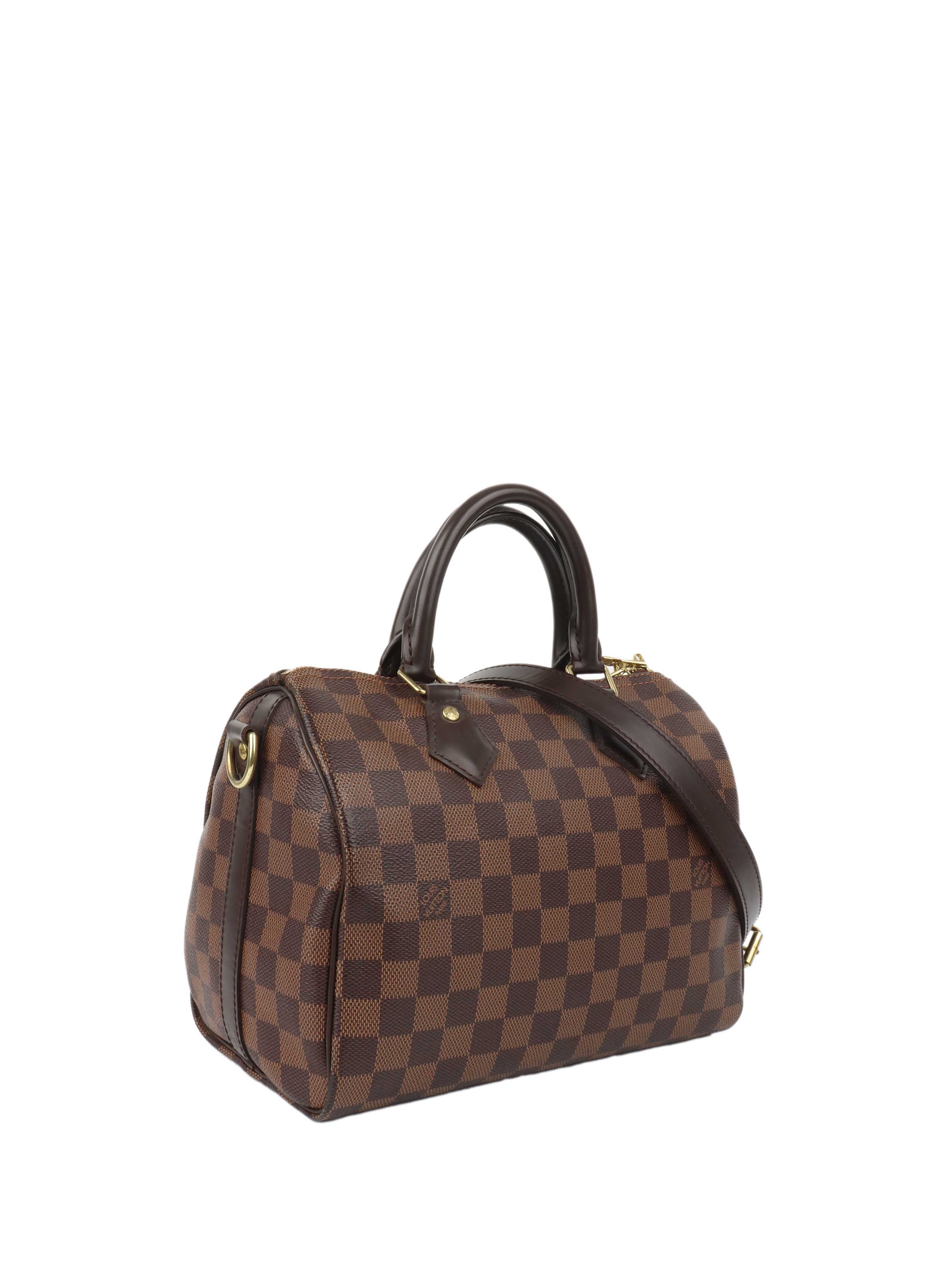 Louis Vuitton Damier Ebene Speedy 25 Bandouliere.