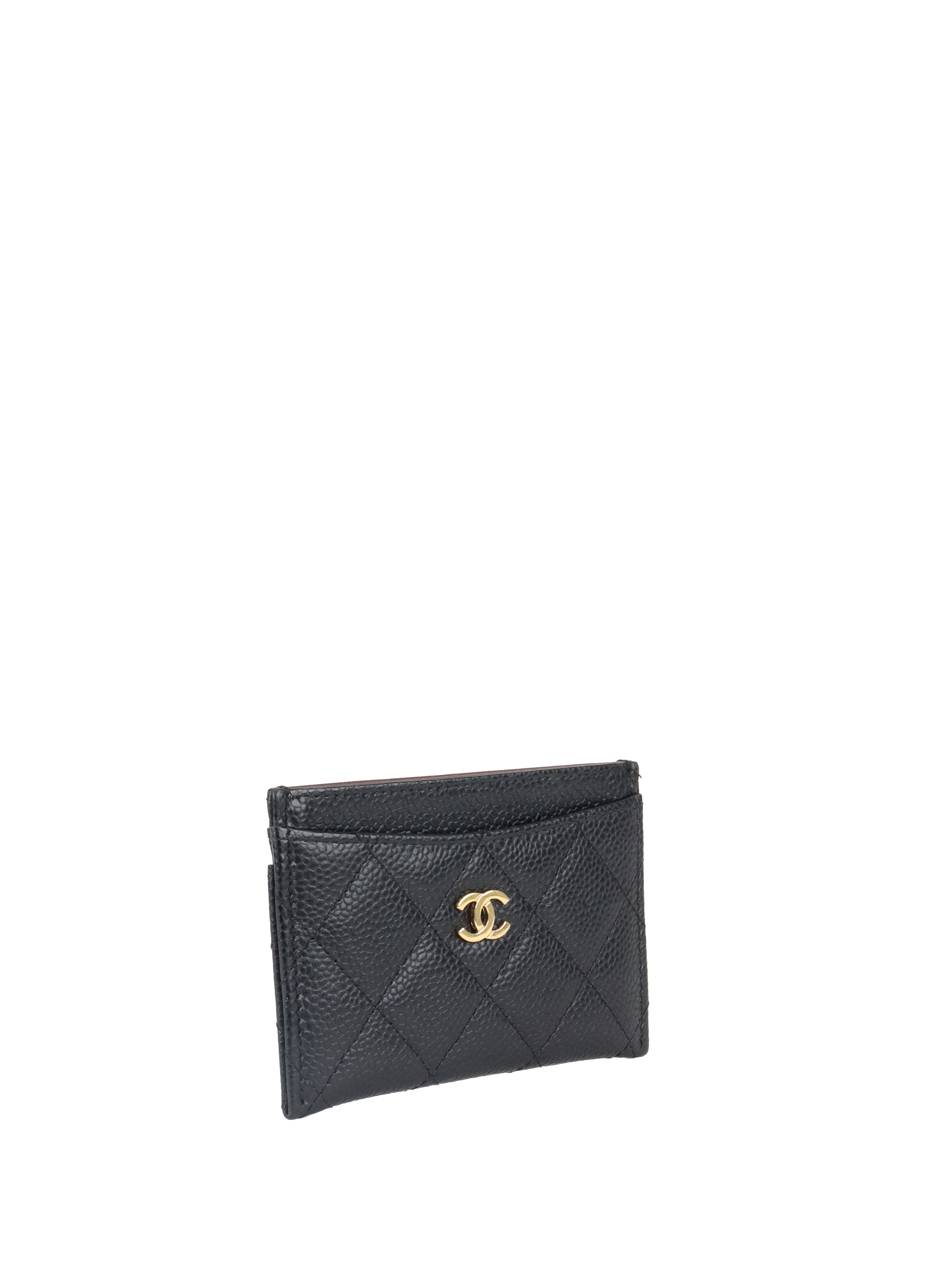 Chanel Black Caviar Classic Card Holder