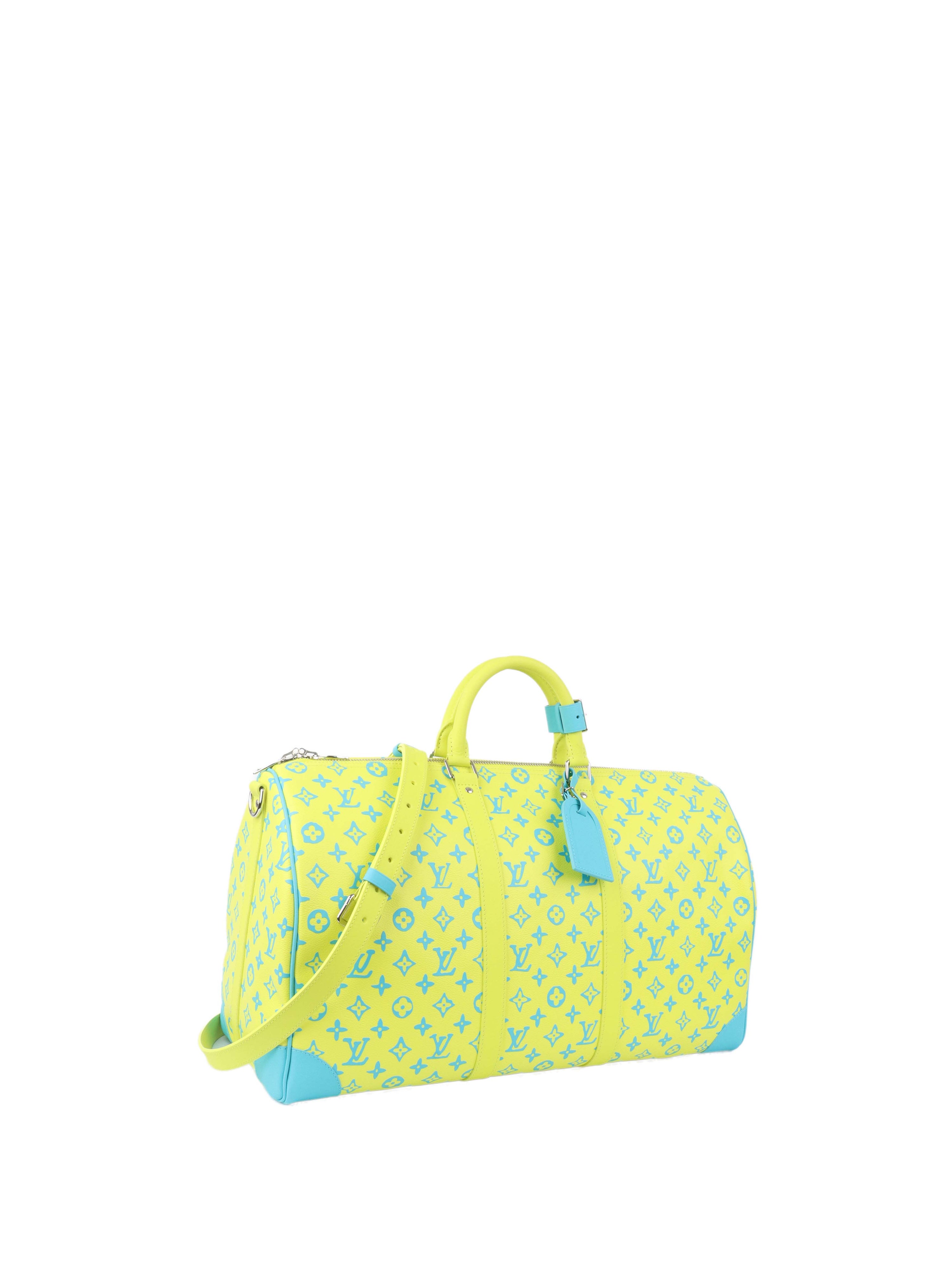 Louis Vuitton Limited Edition Monogram Neon Color Keepall 50.