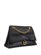 Balenciaga Medium Crush Chain Strap Shoulder Bag.