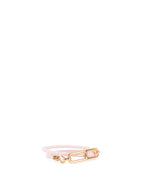 Hermes Mauve Pale Roulis Double Tour Bracelet RGHW