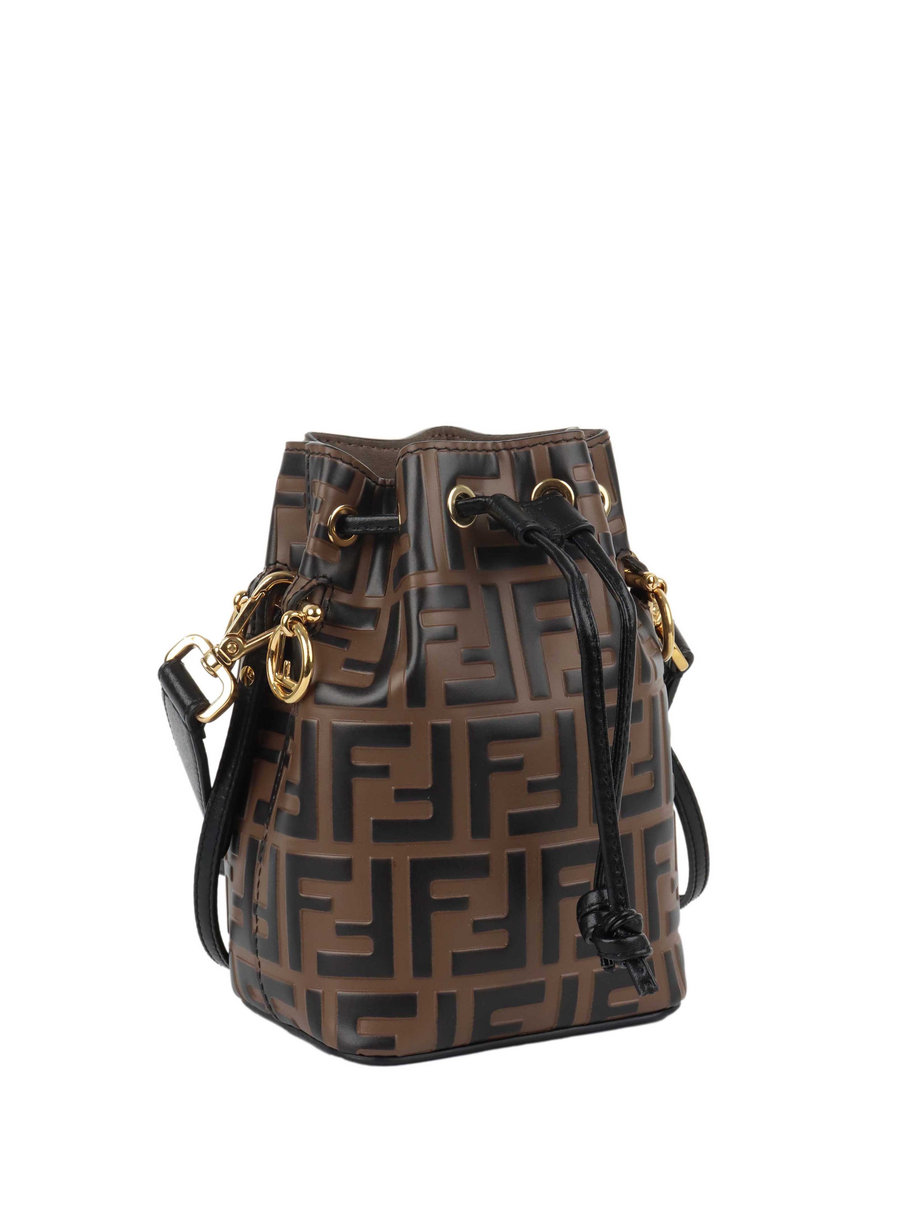 Fendi Mon Tresor Brown Leather Mini-bag.