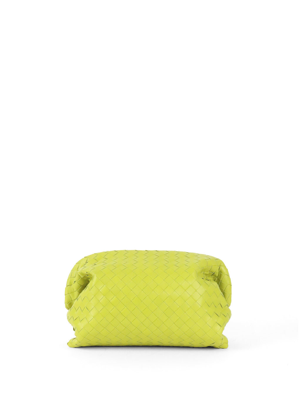 Bottega Veneta Green Kiwi Intrecciato Clutch