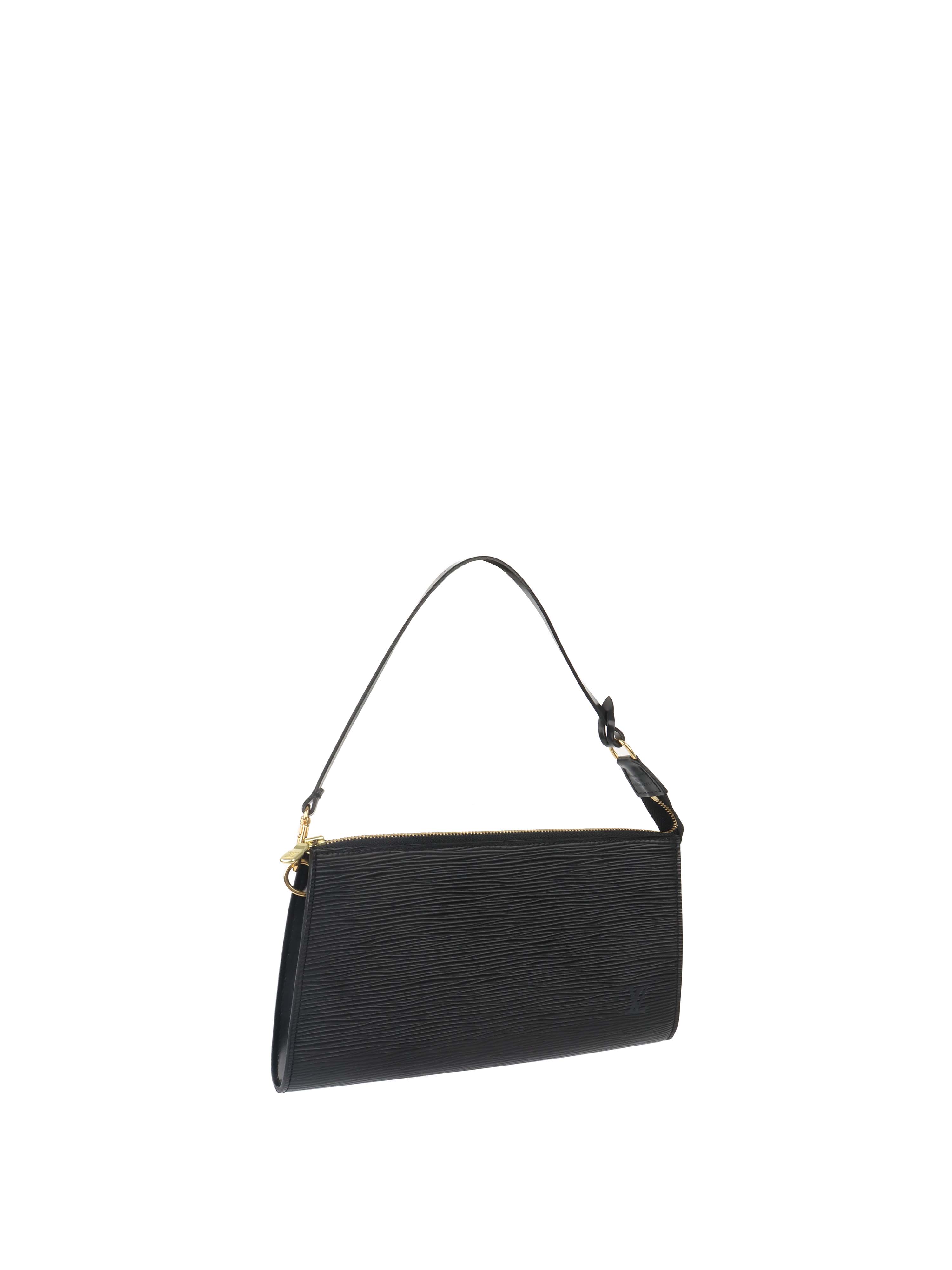 Louis Vuitton Black Epi Leather Pochette Accessoires.