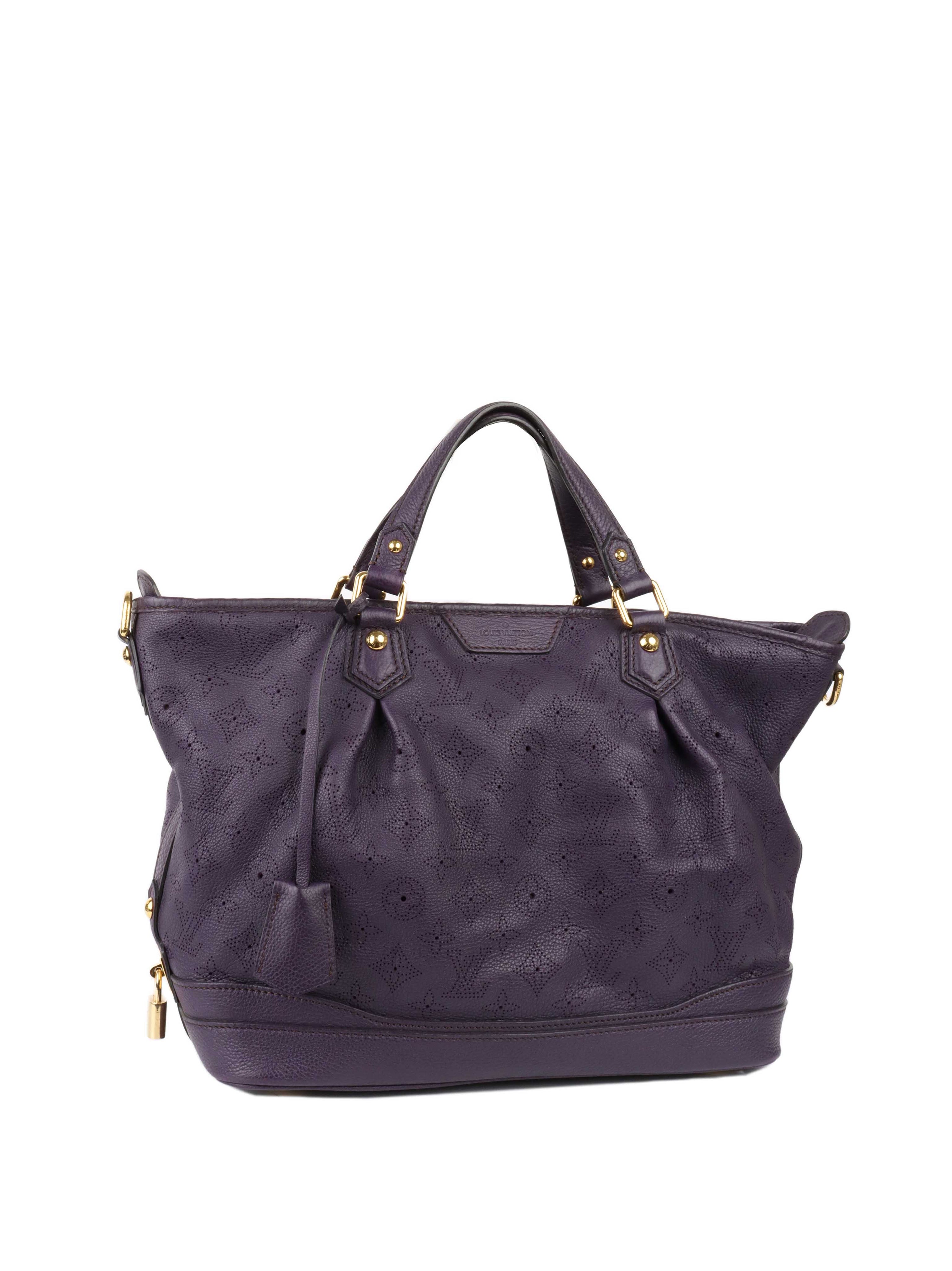 Louis Vuitton Dark Purple Zip Tote.