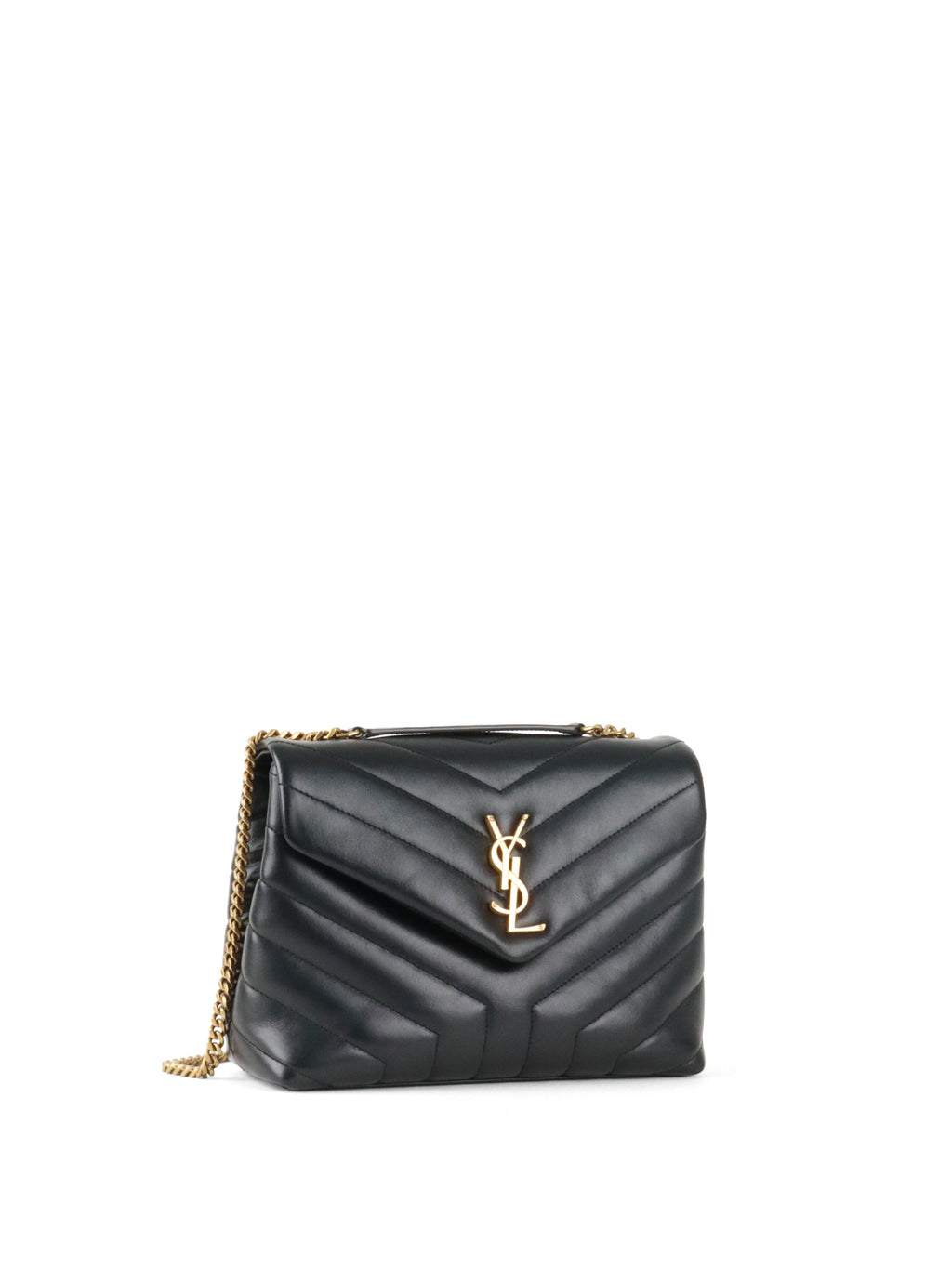Saint Laurent Small Black LouLou Shouder Bag GHW