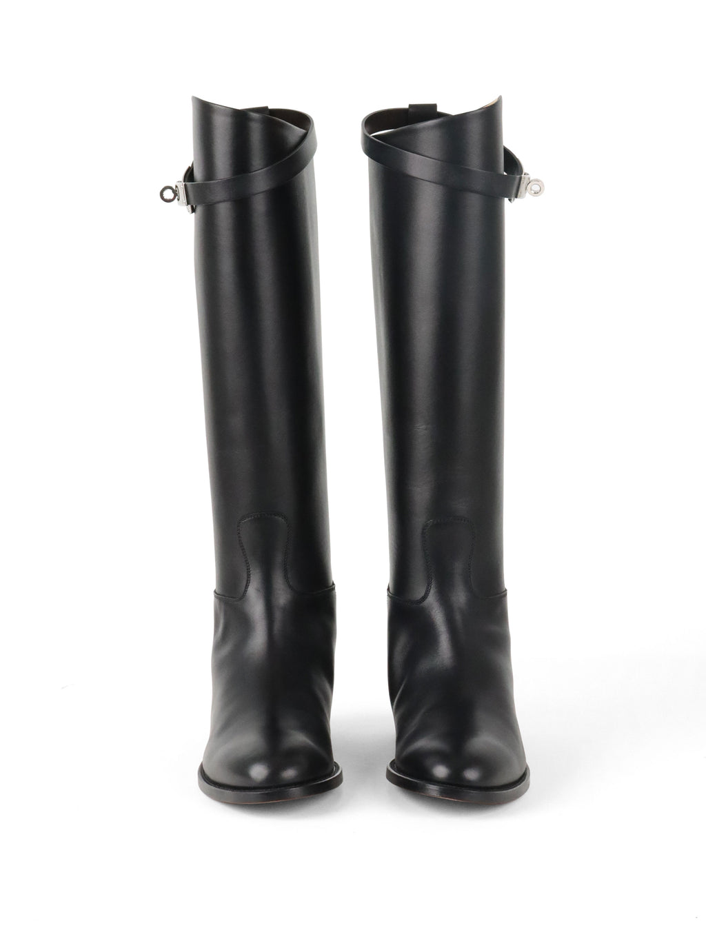 Hermes Noir Jumping Boots size 39 PHW