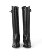 Hermes Noir Jumping Boots size 39 PHW