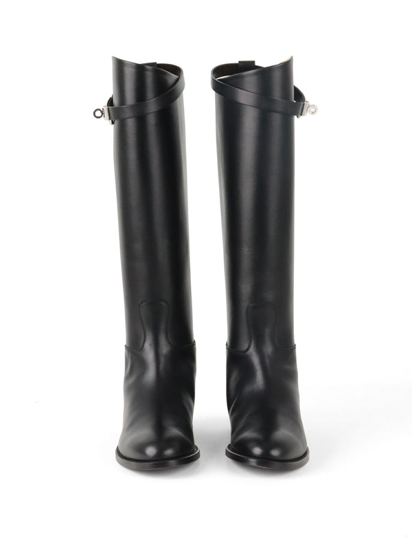 Hermes Noir Jumping Boots size 39 PHW