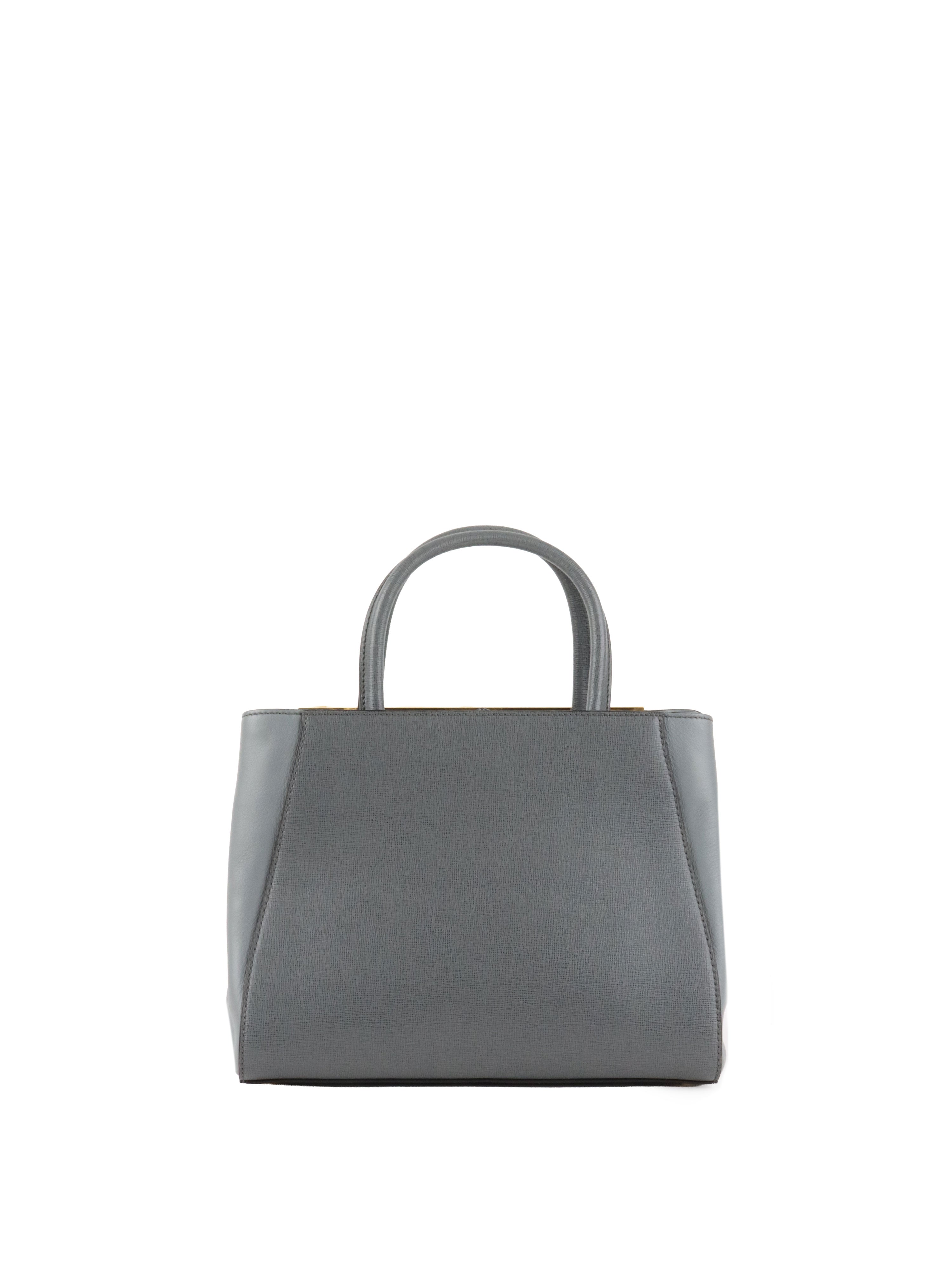 Fendi Small Grey Two Jours Bag