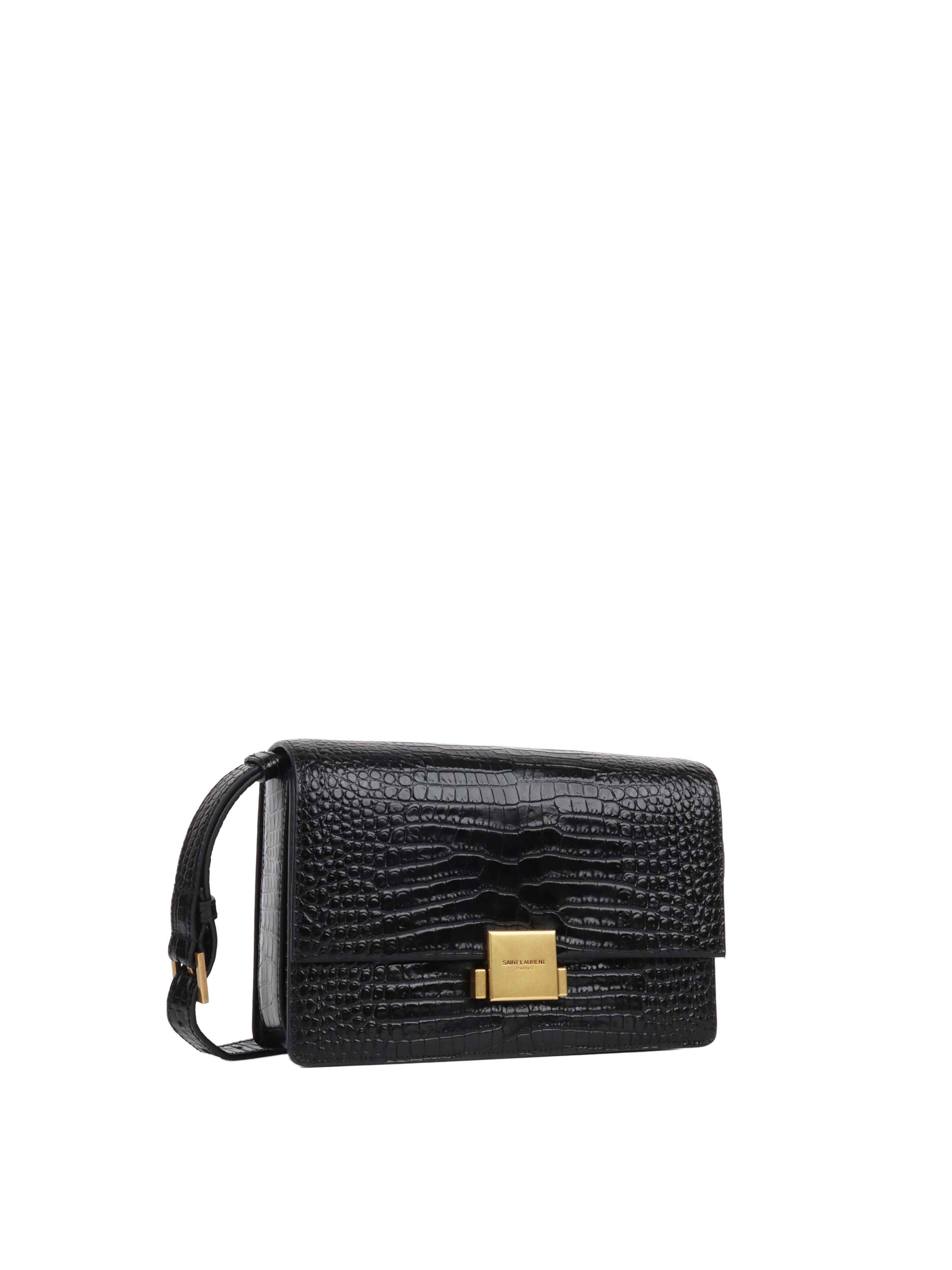 Ysl black 2024 crocodile crossbody