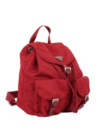 Prada Red Nylon Backpack.