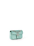 Gucci Mini Marmont Mint Green Sequin Shoulder Bag