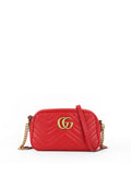 Gucci Red GG Marmont Small Camera Bag