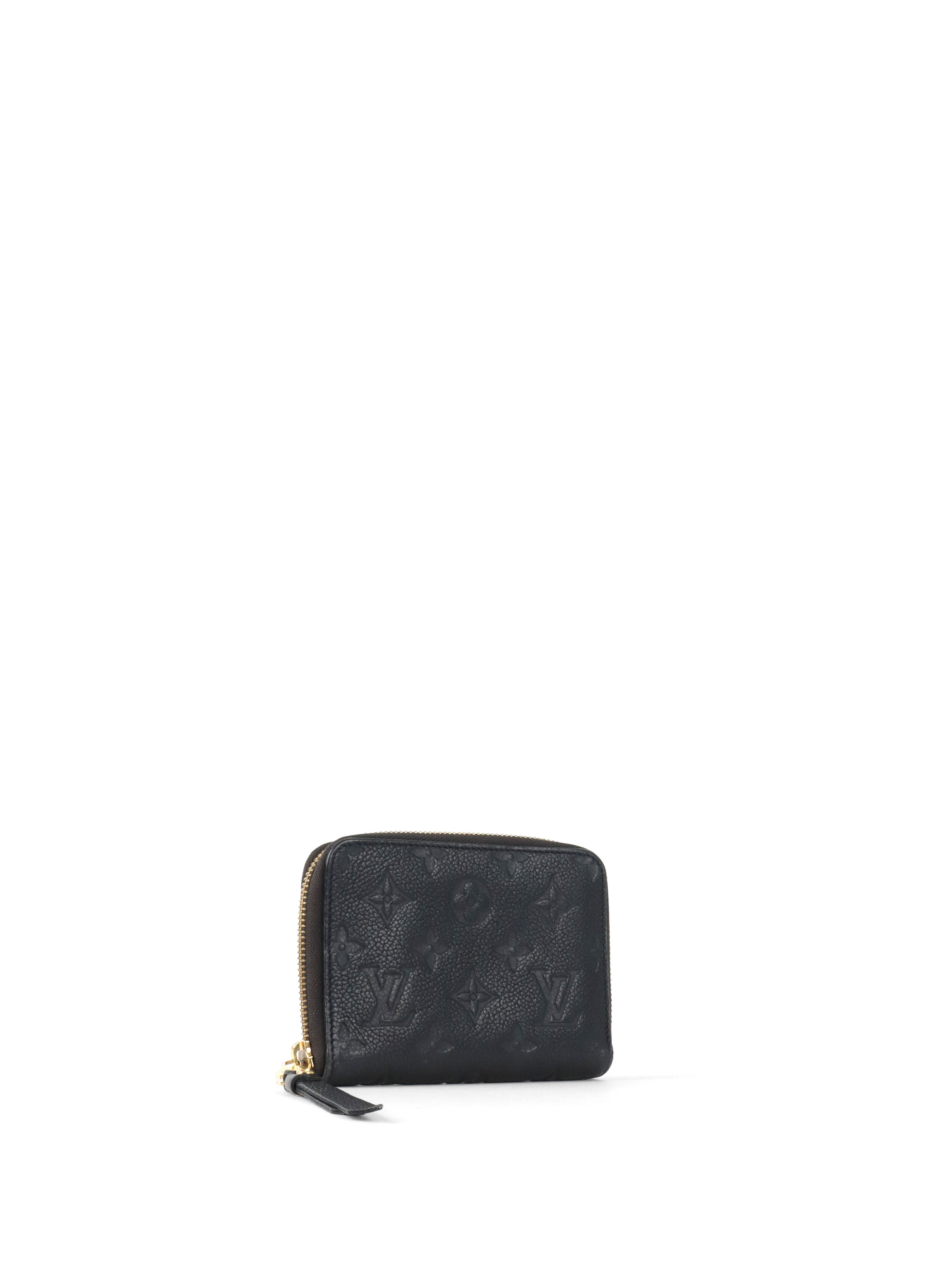 Louis Vuitton Black Empreinte Zippy Coin Wallet